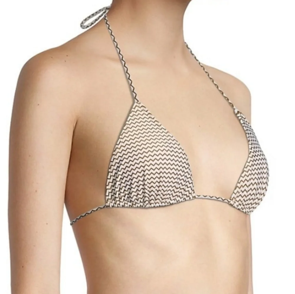 Faithfull The Brand Il Mediterranean Marzia Bikini Swim Top In Milleha Print Med